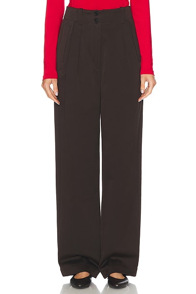 Skall Studio Painter Trouser in Dark Brown