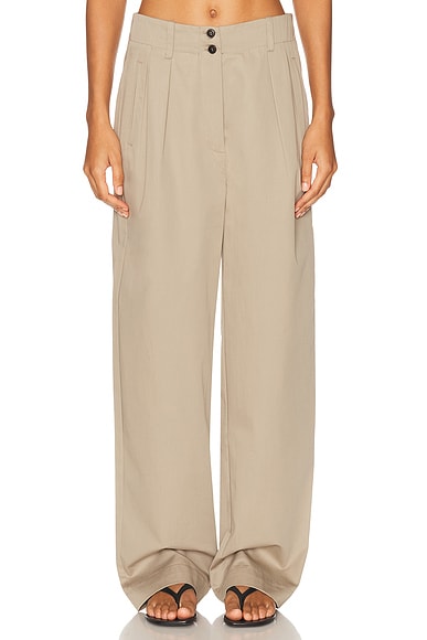 Skall Studio Painter Trouser in Stone Moss