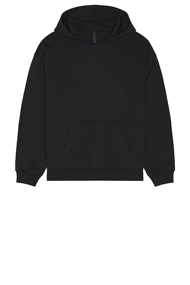 SKIMS Fleece Relaxed Hoodie in Washed Onyx