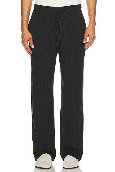 Waffle Straight Leg Pant