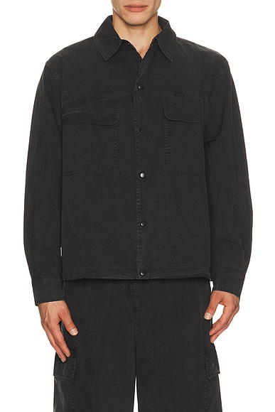 SKIMS Button Up in Onyx