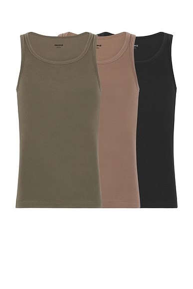 Cotton Rib Tank 3-Pack