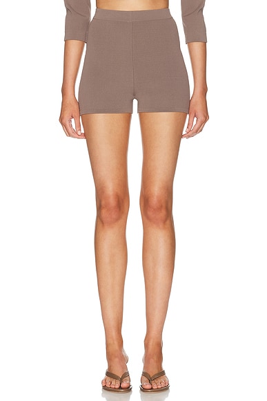 Refined Knit High Waist Short
