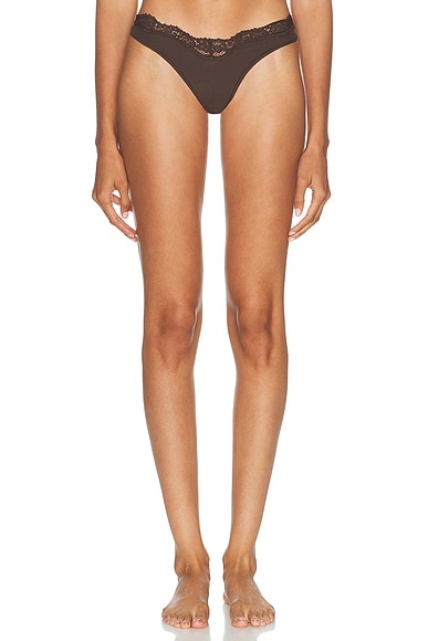 Fits Everybody Lace Dip Thong