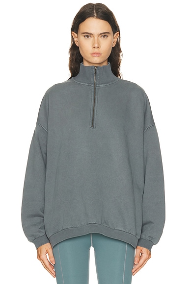 Boyfriend Fleece Slouchy Turtleneck Pullover Sweatshirt