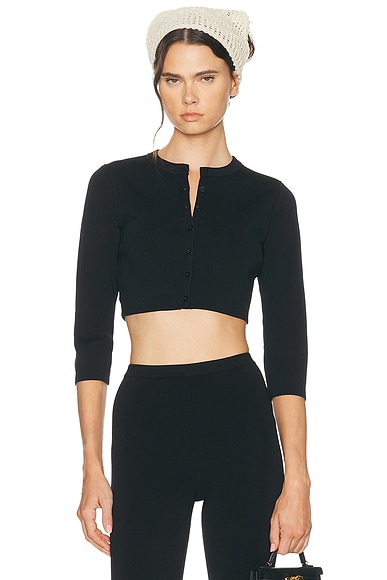 Refined Knit Crop Cardigan