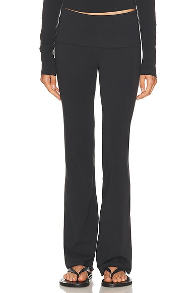 Cotton Jersey Foldover Pant