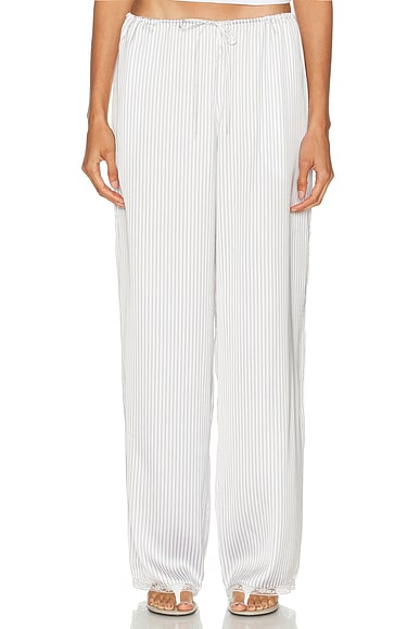 Woven Shine Sleep Lace Pant
