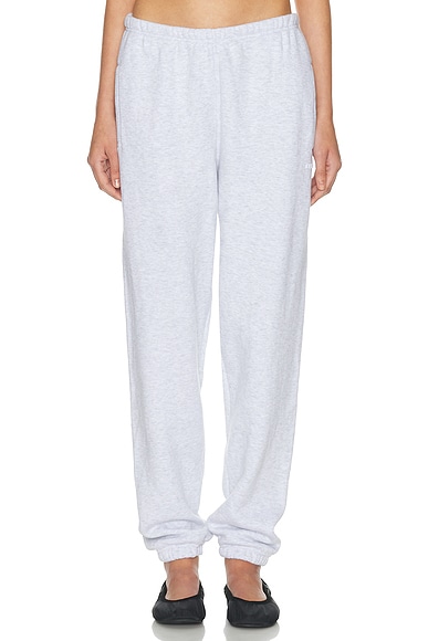 SKIMS Cotton Fleece Classic Jogger in Light Heather Grey