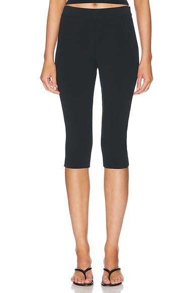 Refined Knit High Waist Capri Legging
