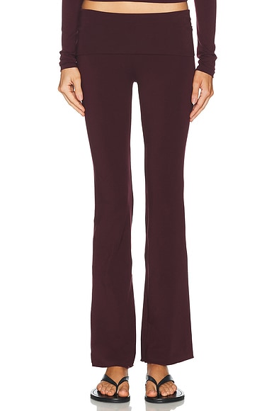 Cotton Jersey Foldover Pant