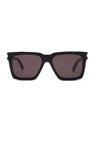 Saint Laurent Rectangular Sunglasses in Black