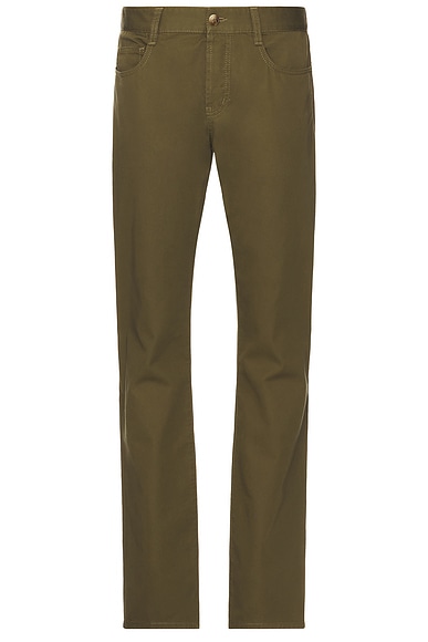 Saint Laurent Slim Fit Jeans in Authentic Kaki