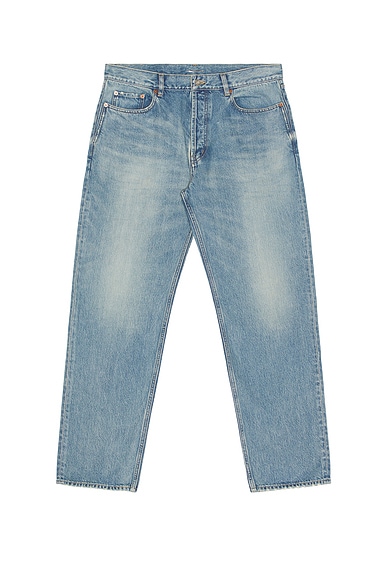 パンツ RAF SIMONS RELAXED DENIM PANTS Raf Simons Relaxed Fit Denim Pants With Cut Out Knee Patches