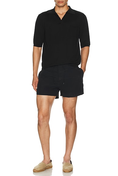 Short Sleeve Polo Sweater