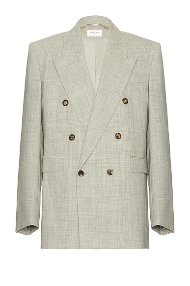 Saint Laurent Blazer in Gris Clair