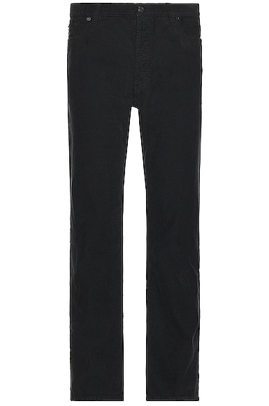 Relaxed Mid Waist Corduroy Pant