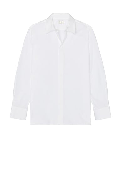 Saint Laurent Poplin Shirt in White
