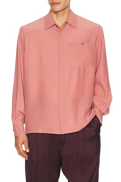 Saint Laurent Long Sleeve in Rose Des Bois