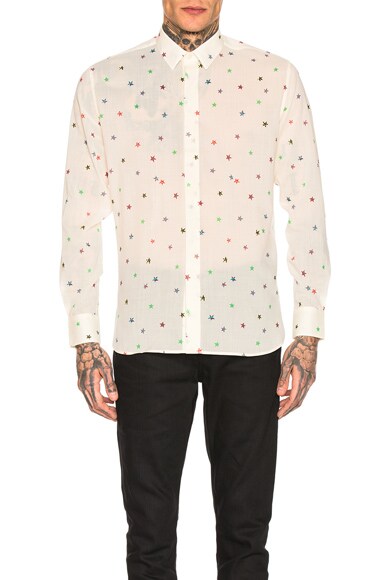saint laurent star shirt