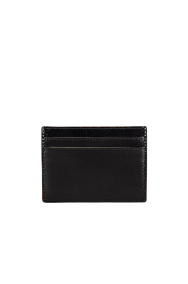Saint Laurent Ysl Credit Card Holder In Black