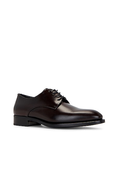 Saint Laurent Adrien 25 Derby In Sparrow Brown