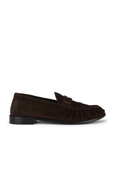 Saint Laurent Le Loafer in Dark Chocolate