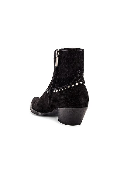 SAINT LAURENT LUKAS 40 STUDS ZIP BOOTS,SLAU-MZ87