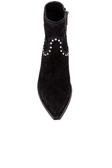 SAINT LAURENT LUKAS 40 STUDS ZIP BOOTS,SLAU-MZ87