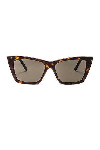 Saint Laurent Mica Sunglasses in Brown