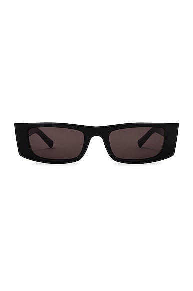 Saint Laurent Ultra Narrow Sunglasses In Black