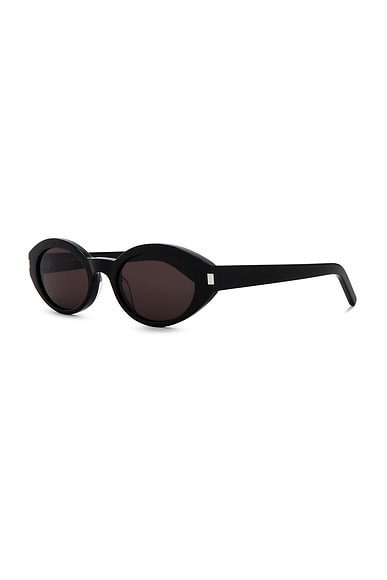 Saint Laurent Black Sl 567 Sunglasses In Black