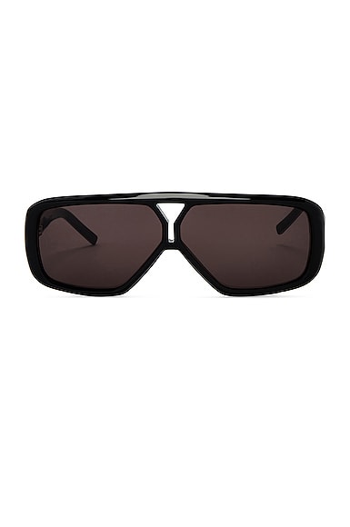 Saint Laurent Rectangular Sunglasses in Black