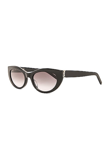 Shop Saint Laurent Sl M115 Sunglasses In Black