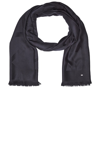 Saint Laurent YSL Scarf in Black