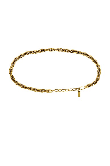 Bottega Veneta Round Metal Chain Belt in Oro | FWRD