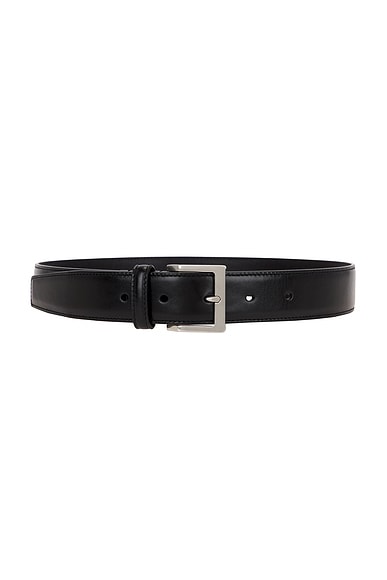 Saint Laurent Ceinture Vadim Belt in Nero
