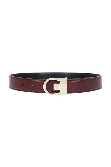 新品同様 Laurent Saint Ceinture FWRD | Tan Red & Black in Belt Reversible バッグ
