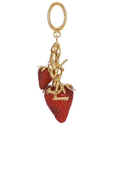 Porte Clefs Fraises Charm