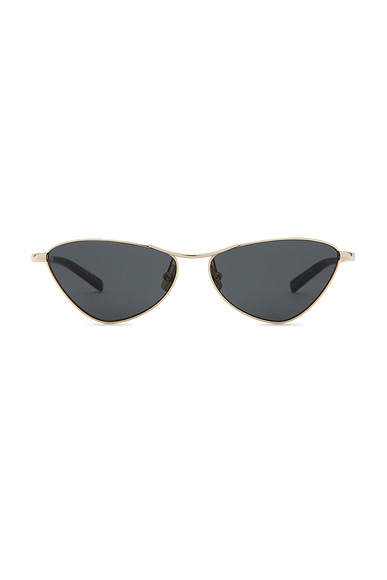 Saint Laurent Cat Eye Sunglasses in Gold & Black