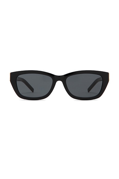 Saint Laurent Rectangular Sunglasses in Black