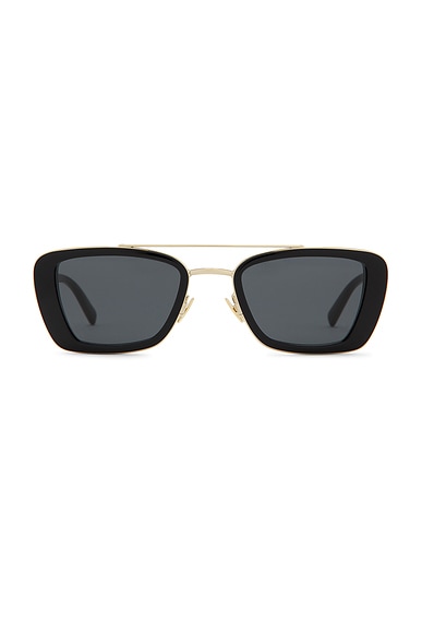 Saint Laurent Rectangular Sunglasses in Black