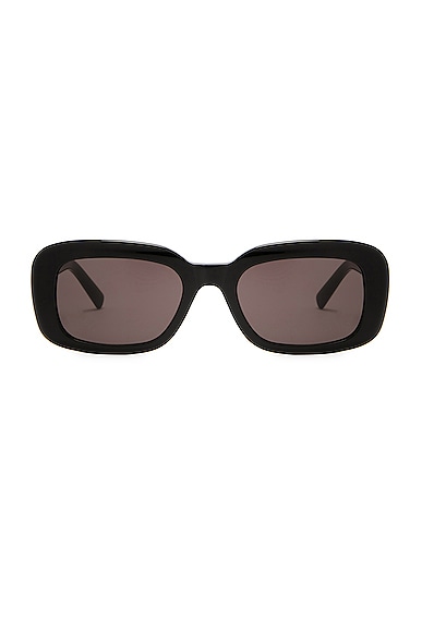 Saint Laurent Rectangular Sunglasses In Black