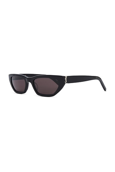 Shop Saint Laurent Sl M126 Sunglasses In Black