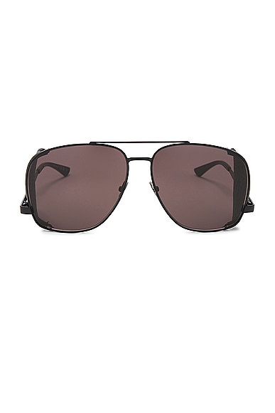 Saint Laurent Leon Spoiler Sunglasses in Black