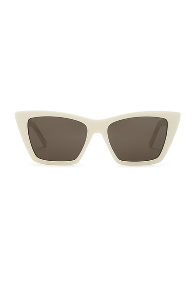 Saint Laurent SL 276 Mica Sunglasses in Ivory & Grey