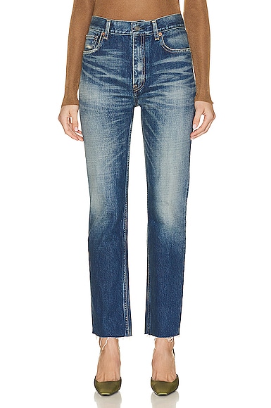 GIVENCHY, Monogram Slim Jeans, Women, Blue 400
