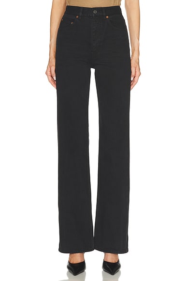 Saint Laurent 70's Flare Leg in Old Black