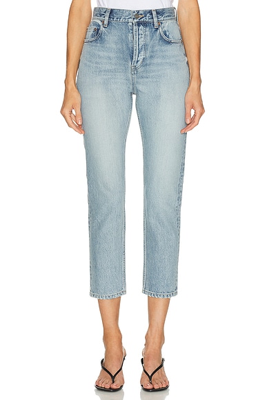 Saint Laurent 90's Slim Straight Leg in South Blue