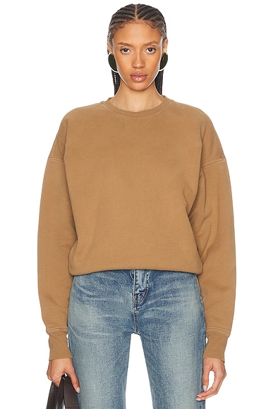 Crewneck Sweatshirt in Caramel